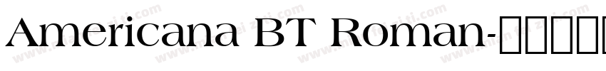 Americana BT Roman字体转换